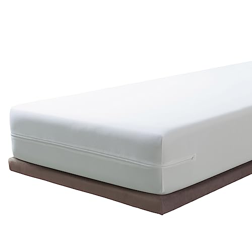 Savel - Housse de Matelas avec Traitement Contre Les acariens Imperméable et Respirante | (140x190/200 cm | Jusqu'à 30 cm d'épaisseur)