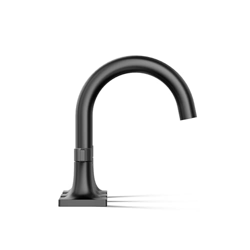 KOHLER K-28125-4K-BL Venza® Widespread Bathroom Sink Faucet, 3-Hole with Two Lever Handles and Clicker Drain, 1.0 gpm, Matte Black thumbnail 6