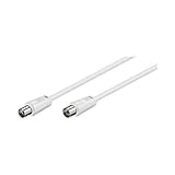 Medida de 10 m Cable Antena de TV de 75 Ohm (10 Metros, Blanco)