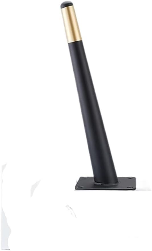 Patas de mesa de horquilla de 10 cm juego de 4 patas de mueble de metal negro