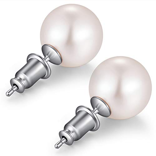 Perle de culture boucles d'oreilles en argent massif haut de gamme