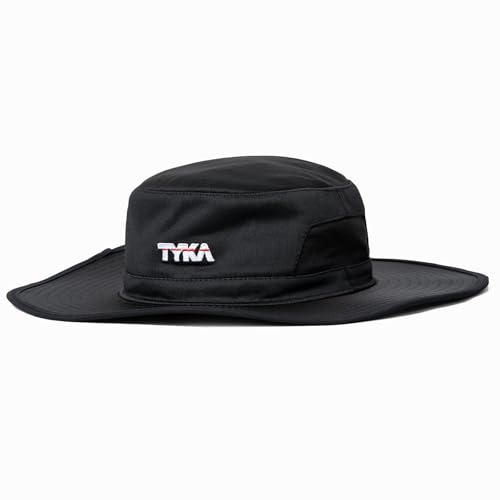 Image of TYKA Cricket Panama Stretch Hat | Wide Brim UV Sun Protection | Lightweight, Breathable & Sweat-Absorbent Towel Lining | Comfortable Headwear for Matches