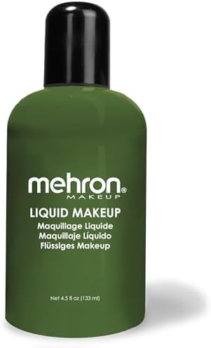 Mehron Makeup Liquid Makeup - GREEN, Face & Body Paint