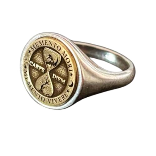 Bague Memento Vivere argent 925 : la chevalière ronde haut de gamme