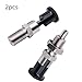 2PCS Stainless Stee Push Fit Ball Nose Spring Plunger, Spring Knob Plunger Self Locking Spring Indexing Plunger Hand Retractable Spring Plunger Pin Tool for Industrial Equipment (M16)