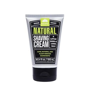 Pacific Shaving Company Natural Shaving Cream – Shea Butter + Vitamin E Shave Cream for Hydrated Sensitive Skin – Clean Formula for a Smooth, Anti-Redness + Irritation-Free Shave Cream (3.4 Oz)