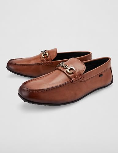 Image of Lee Cooper Men's LC7056E Leather Formal Shoes Tan 42EU