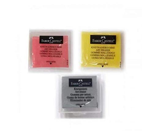 Kneadable eraser in plastic box (Pack of 3)