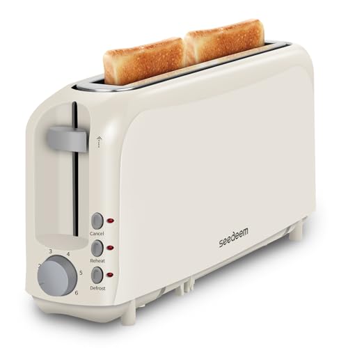 SEEDEEM 2 Slice Slim Toaster, Single 10