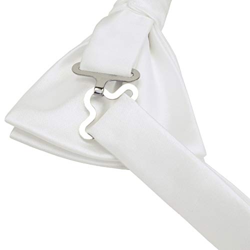 Image of GUSLESON Men's 3-pc Solid Color Bow Tie Gift Set - Double‑Fold Pre-Tied Bow Tie, Pocket Square, Cufflinks - Wedding Formal Party