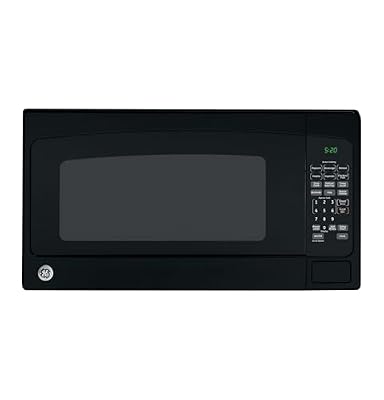 GE Countertop Microwave Oven, 1,200-watt Capacity, 2.0 Cubic Ft., 8 Auto Setting Cooking Settings, Child-Lock Technology, Kitchen Essentials for the Countertop, Dorm Room or Apartment, Black