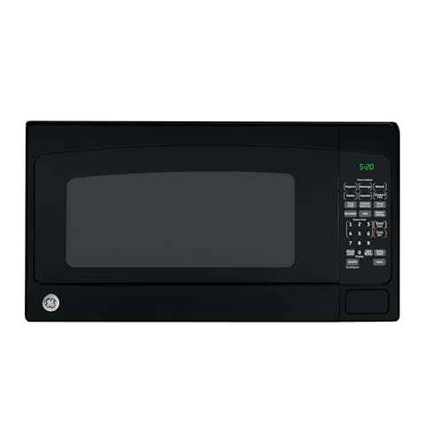 GE Countertop Microwave Oven, 1,200-watt Capacity, 2.0 Cubic Ft., 8 Auto Setting Cooking Settings, Child-Lock Technology, Kitchen Essentials for the Countertop, Dorm Room or Apartment, Black by GE - Used condition - US$132.11