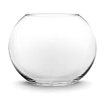 CYS EXCEL Large Bubble (H-10.5" W-12, Approx. 4 Gal.) | Multiple Size Choices Fish Glass Round Bowl Terrarium | Globe Flower Vase Centerpiece, Clear