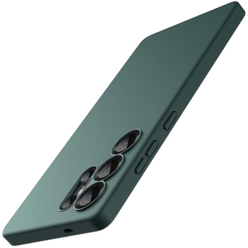 Image of JETech Slim Fit Cover TPU Case for Samsung Galaxy S25 Ultra 5G, Camera Lens Full Protection, Soft TPU Thin Protective Phone Cover with Matte Finish, Shockproof (Midnight Green)