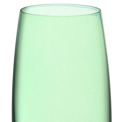 Jogo de 6 Taças para champanhe Gastro em cristal ecológico 220ml A24cm verde limao