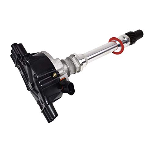 A-Team Performance - Complete Direct Efi Distributor 6 Cylinders Vortec Male Cap - Compatible With Chevy Chevrolet Gm 90° V6 4.3L / 262 1995-2007, Black Cap #TOP1