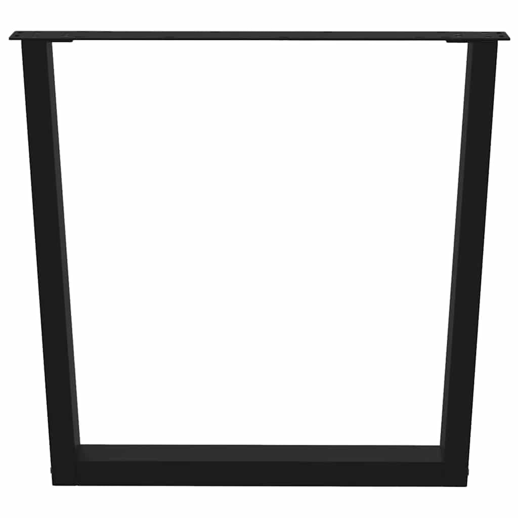 Stopy w kształcie litery V, 3 sztuki, czarne, 90 x (72-73,3 cm) stal