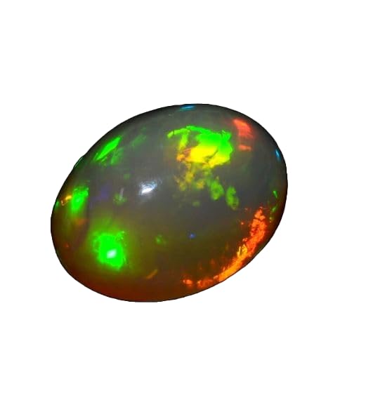 Opale éthiopienne 14,5 mm cabochon ovale pierre naturelle fabrication bijoux DIY