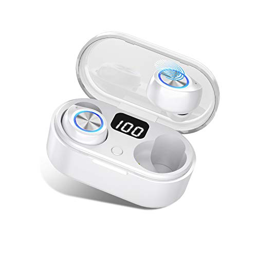 Bluetooth 5.0 Wireless Earbuds with Charging Case,Touch Control Headset TWS Stereo Noise Canceling