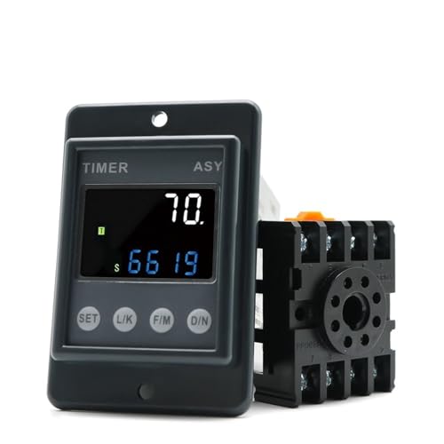 Relais temporisé programmable haute précision 380V AC de 0,01 s à 99990 h
