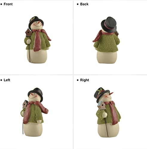 Snowman-Figurine-Resin-Vintage-Frosty-The-Snowman-Statue-Great-Choice-for-Holiday-Christmas-Decoration Snowman Figurine Resin Vintage Frosty The Snowman Statue Great Choice for Holiday Christmas Decoration