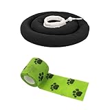 CVDYWDJIE 1 Stück Anti-Leckhalsband Für Haustiere Und 1 Stück Weiche, Atmungsaktive Haustierbandage, Haustierbedarf, Verstellbares Haustierhalsband, Wasserdichtes Haustierhalsband