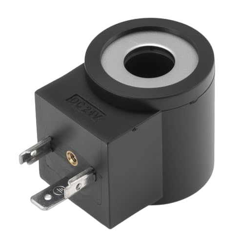 Bobina de válvula solenoide 6306024 de alta densidad metálica y plástico negro