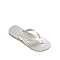 Chinelo Top, Havaianas, Unissex, Sola 100% Borracha Flexível e Durável, Tiras Grossas, Estampa Lisa, Branco