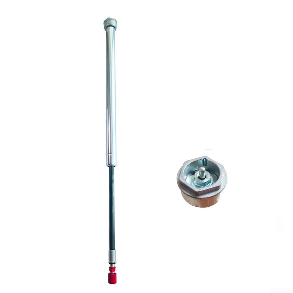 Bomba hidráulica de amortiguación avanzada para horquilla delantera de bicicleta, diseño de triple expansión en aleación de aluminio plateado, compatible con suspensión MTB de 26 27.5 29 pulgadas (D)