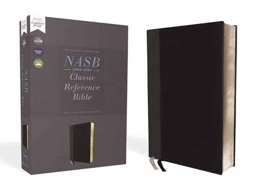 NASB, Classic Reference Bible, Leathersoft, Black, Red Letter, 1995 Text, Comfort Print