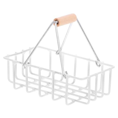 CIYODO De Cesta Pequeña Mini Cesta Compra para Casa De Muñecas Adorno De Compra Mini Juguete De De Tienda para Casita