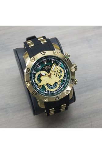Image of Invicta Men's 23425 Diver's 200M Quartz Multifunction Green Dial Watch