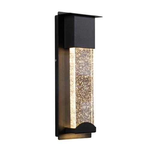 Applique murale extérieur noire pour terrasse et jardin au style nordique épuré