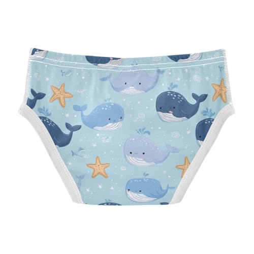 Wusikd Cute Whale Boys' Underwear Cotton Stars Boys Briefs Soft Toddler Underwear 2T2