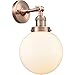 Innovations 203-AC-G201-8 1 Light Sconce, Antique Copper