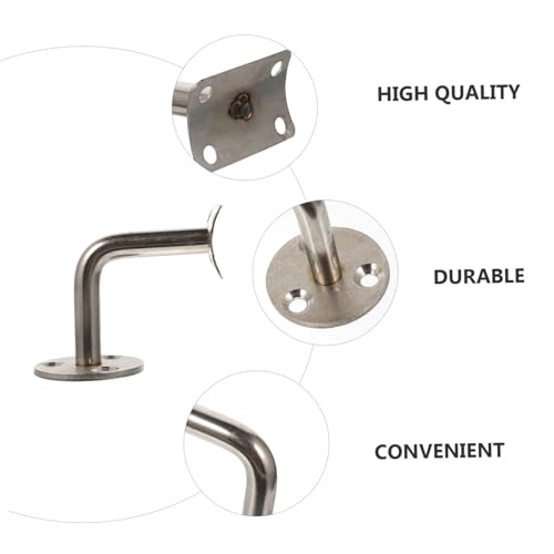 Soportes de pasamanos de acero inoxidable LALAFINA para escaleras en villas y baños pack de 4 7