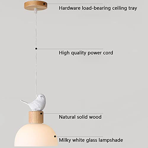 Suspension E27 Nordic au design d'oiseau pour intérieur moderne