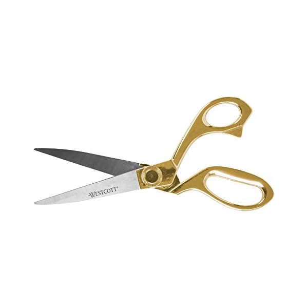 Westcott 17196 Schere aus gebogenem Edelstahl, goldfarben, 20,3 cm – Bild 4
