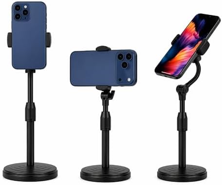 Suporte de Celular de Mesa Articulado 360 graus Altura Ajustável ...