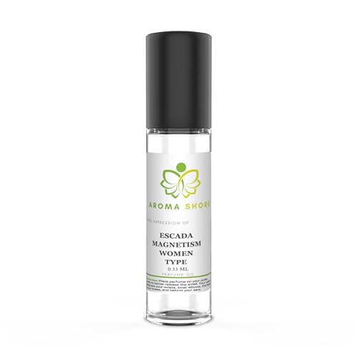 Aroma Shore Perfume Oil - Our Impression Of and compatible with Es'Cada Magnetism Women Type, 100% Pure Uncut Body Oil Our Interpretation, Perfume Body Oil