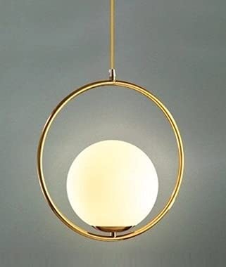 Image of Wall Lamp Chandelier Pendant Light, Home Decor for Bedroom, Living Room, Hallway, Cafe, Hotel, Restaurant (Ring Hanging LAMP with LED Bulb Pack of 1)