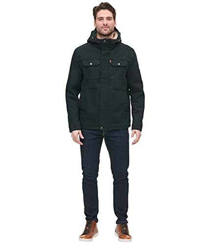 Image of Levi's Men's Legacy Washed Cotton Hooded Military Jacket
