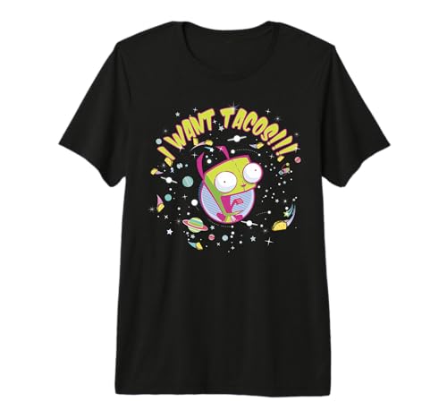 Nickelodeon Invader Zim Gir Wants Tacos Premium Tri-Blend T-Shirt