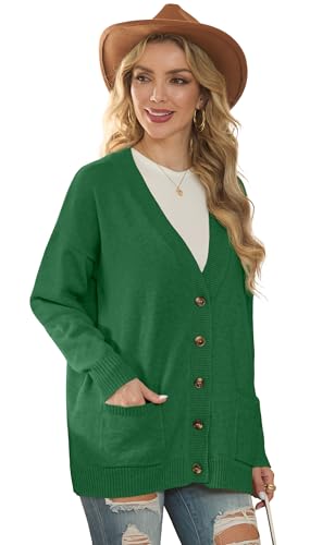 Image of GRECERELLE Women's 2025 Fall Cardigan Sweaters Oversized Open Front Button Knit Outwear Coats with Pockets