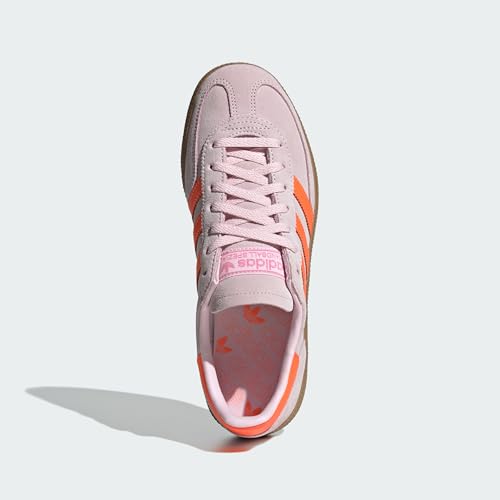 Image of adidas Handball Spezial Women's Shoes, Clear Pink /Solar Orange /Gum, Size 6