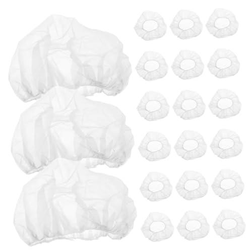 Hohopeti 50 piezas Unidades Gorros Desechables para Cabello con Banda Elástica Cobertura Completa para Hombre y Mujer para Cocina Restaurante y Servicios de Alimentos