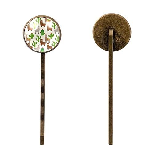Barrettes à cheveux motif alpaga mignon le cadeau artisanal idéal - 2