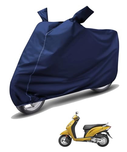 Image of Auto Hub Waterproof Scooty Cover Compatible with Activa i Dustproof, UV Protection Two Wheeler Scooty Activa i Cover - Blue