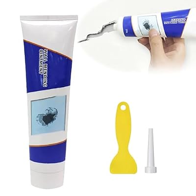 Tokyo Mart Wall Repair Kit with Scraper, 3 in 1 Repair Applicator,Quick-Dry Drywall Patch Repair Kit, Wall Spackle Paste Mending Agent Fill Holes, Crack, Scratch Fix, Pits (1)