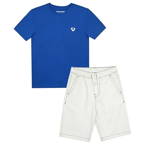 Image of True Religion Boys Short Sets for Kids | Boys Jean Shorts and Tee Shirt Clothing Set